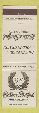 Matchbook Cover - Bellevue Stratford Hotel Philadelphia PA