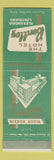 Matchbook Cover - Hotel Bentley Alexandria LA