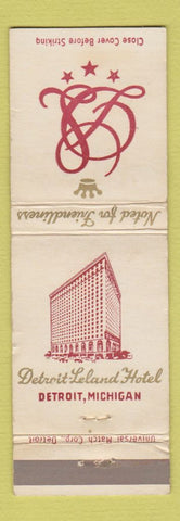 Matchbook Cover - Detroit Leland Hotel Detroit MI WEAR