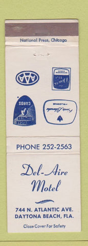 Matchbook Cover - Del Aire Motel Daytona Beach FL