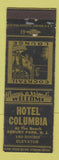 Matchbook Cover - Hotel Columbia Asbury Park NJ WEAR