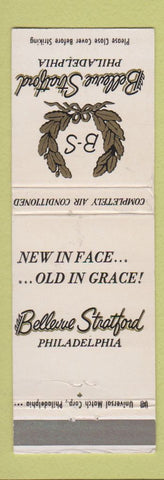 Matchbook Cover - Bellevue Stratford Hotel Philadelphia PA