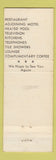 Matchbook Cover - Currier Motel Palo Alto CA