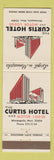 Matchbook Cover - Curtis Hotel Motor Lodge Minneapolis MN