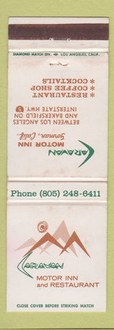 Matchbook Cover - Caravan Motor Inn Gorman CA WEAR