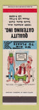 Matchbook Cover - Quality Catering South Gate CA hillbilly