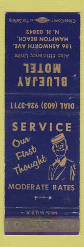 Matchbook Cover - Bluejay Motel Hampton Beach NH WEAR