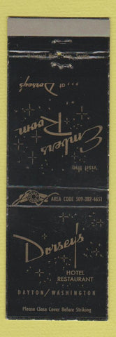 Matchbook Cover - Dorsey's Hotel Restaurant Dayton WA