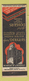 Matchbook Cover - Hotel Douglas Newark NJ