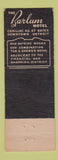 Matchbook Cover - Barlum Hotel Detroit MI