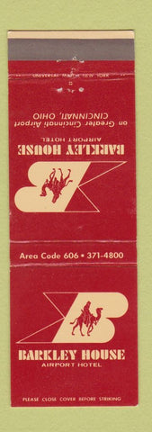 Matchbook Cover - Barkley House Airport Hotel Cincinnati OH #1