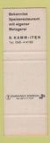 Matchbook Cover - Hotel Baren Parkplatz Switzerland?