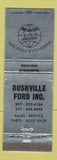 Matchbook Cover - Fushville Ford Rushville IN
