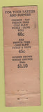 Matchbook Cover - O'Bee's BBQ Chicago IL ARROW WEAR