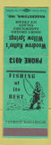 Matchbook Cover - Woodrow Kutter's Willow Springs Hagerstown IN GREEN
