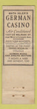 Matchbook Cover - Math Igler's German Casino Chicago IL WORN