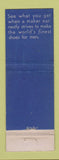 Matchbook Cover - Nunn Bush Men's Shoes Lester's New Castle PA WEAR
