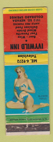 Matchbook Cover - Ivywild Inn Colorado Springs pinup WEAR