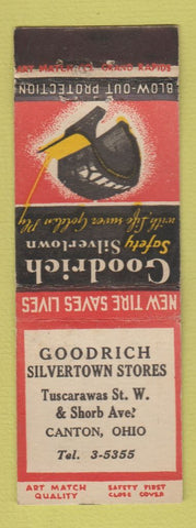 Matchbook Cover - Goodrich Tires Canton OH ART QUALITY MATCH