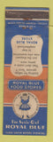 Matchbook Cover - Royal Blue Food Stores Grocery WEAR