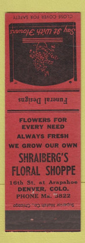 Matchbook Cover - Shraiberg's Floral Shoppe Denver Colorado