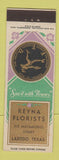 Matchbook Cover - Reyna Florists Flowers Laredo TX