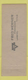 Matchbook Cover - Reyna Florists Flowers Laredo TX
