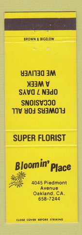 Matchbook Cover - Bloomin' Place Flowers Oakland CA
