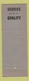 Matchbook Cover - Alpha Floral Flowers Pueblo Colorado