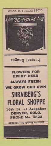 Matchbook Cover - Shraiberg's Floral Shoppe Denver Colorado