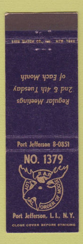 Matchbook Cover - Moose Lodge Port Jefferson LI NY