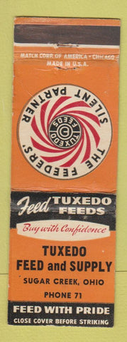 Matchbook Cover - Tuxedo Feed and Supply Sugar Creek OH WEAR