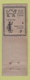 Matchbook Cover - Dixie's Place Springfield KY restaurant WORN