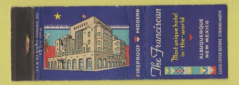 Matchbook Cover - The Franciscan Albuquerque NM