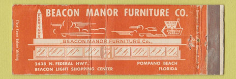 Matchbook Cover - Beacon Manor Furniture Pompano Beach FL WEAR Full Length