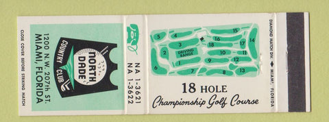 Matchbook Cover - Notre Dade Country Club Miami FL