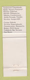 Matchbook Cover - Hotel Colon Madrid Spain
