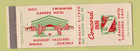 Matchbook Cover - Concord Inn CA