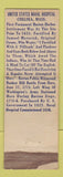 Matchbook Cover - United States Naval Hospital Chelsea MA Federal