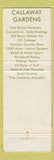 Matchbook Cover - Callaway Gardens Pine Mountain GA WEAR