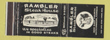 Matchbook Cover - Rambler Steak House Hutchinson KS