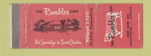 Matchbook Cover - Rambler Cafe Hutchinson KS WEAR