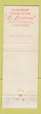 Matchbook Cover - Blue Bonnets Club House Grand Stand QC