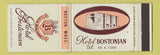 Matchbook Cover - Hotel Bostonian Boston MA