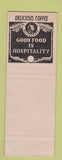 Matchbook Cover - Glades Restaurant Clewiston FL Full Length