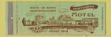 Matchbook Cover - Hawthorne Motel Galesburg IL WEAR Full Length