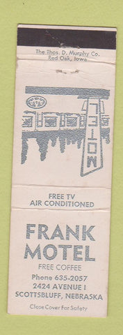 Matchbook Cover - Frank Motel Scottsbluff NE