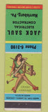 Matchbook Cover - Jack Saul Electrical Contractor Harrisburg PA pinup