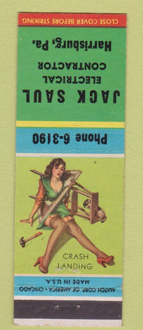 Matchbook Cover - Jack Saul Electrical Contractor Harrisburg PA pinup