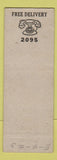 Matchbook Cover - Bob's Grocery Store York PA pinup